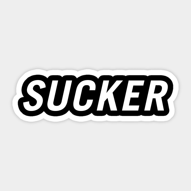 Sucker Sticker by PersonShirts